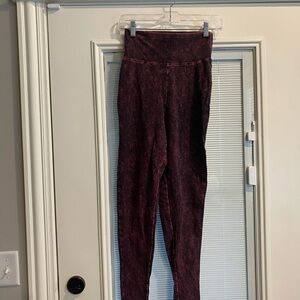 Zenana Outfitters Red High-Waisted Leggings